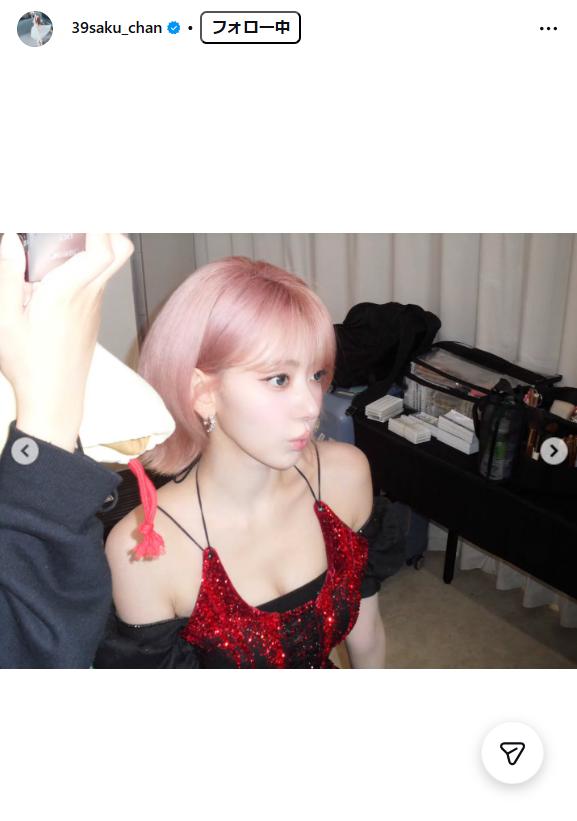 ルセラフィムSAKURAのインスタグラムから
