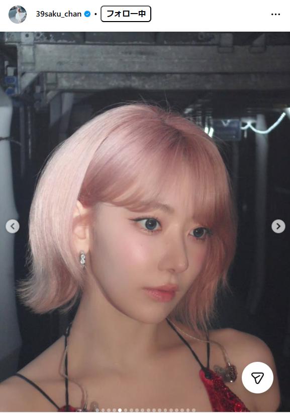 ルセラフィムSAKURAのインスタグラムから