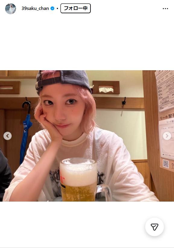 ルセラフィムSAKURAのインスタグラムから