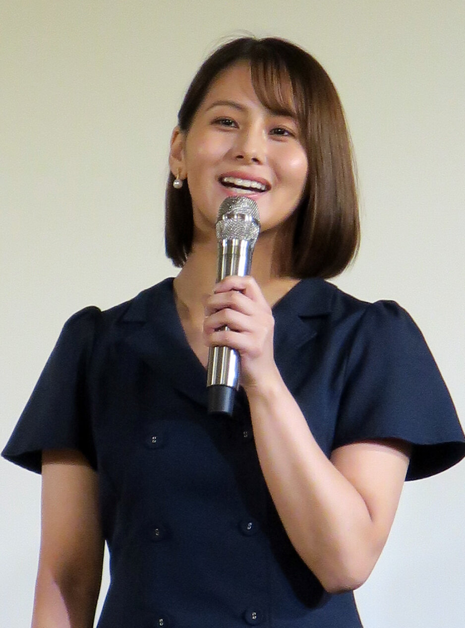 「暑すぎる夏を終わらせるWEEK『2050年の天気予報（Ver.2）』メディア説明会」に登壇したテレビ東京藤井由依アナウンサー