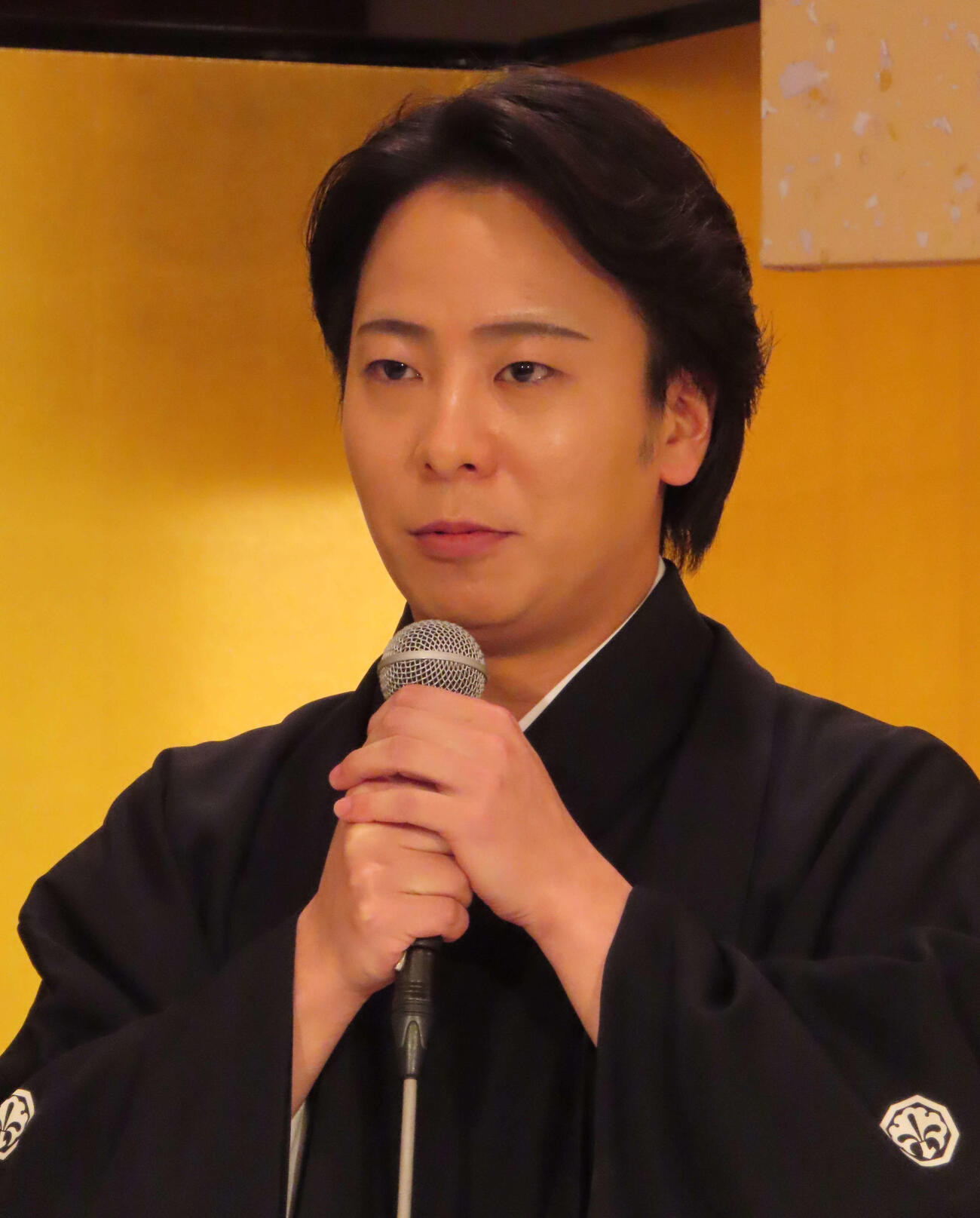 「猿若祭二月大歌舞伎」の取材会に出席した中村鶴松（26年1月撮影）