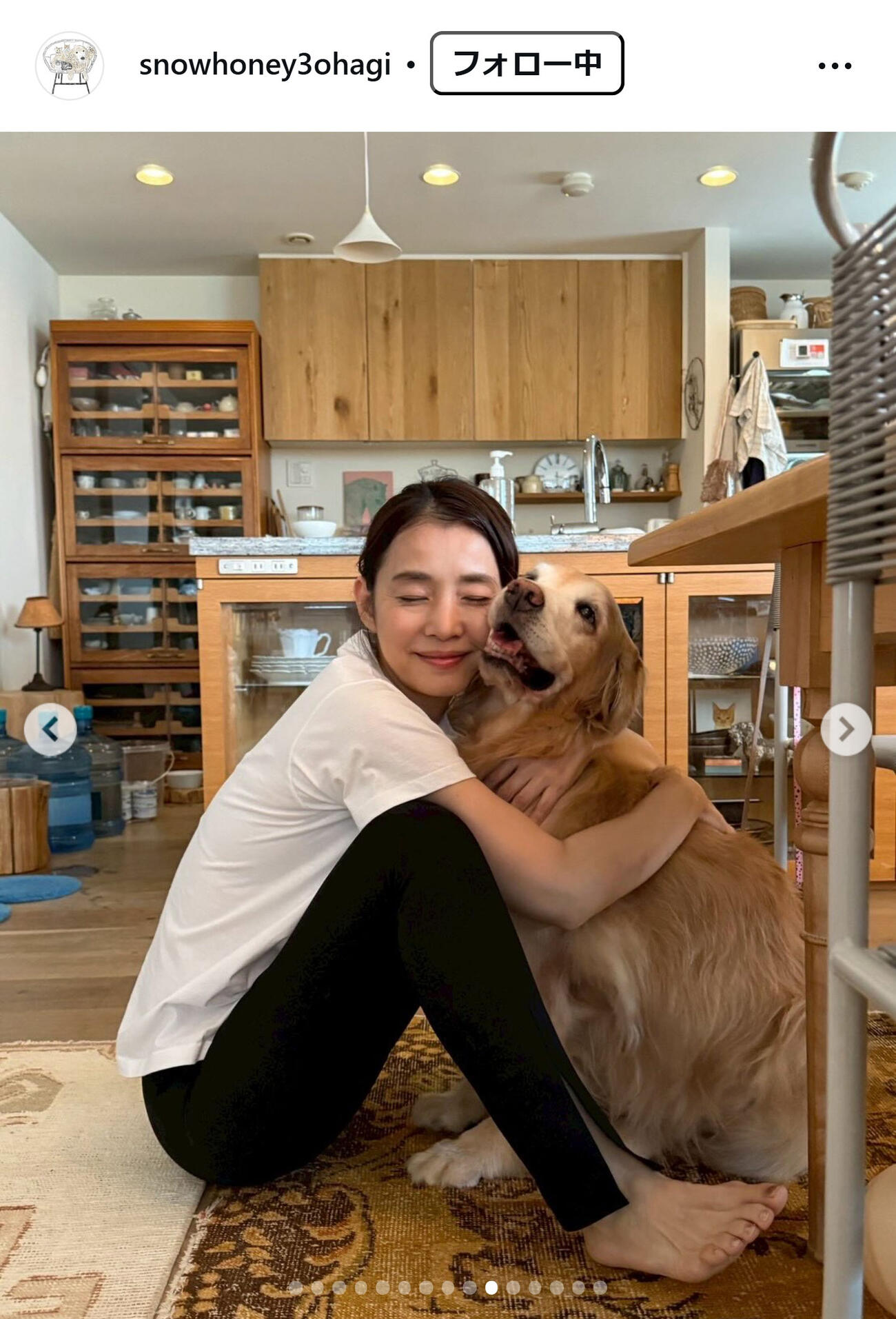 石田ゆり子のインスタグラムから