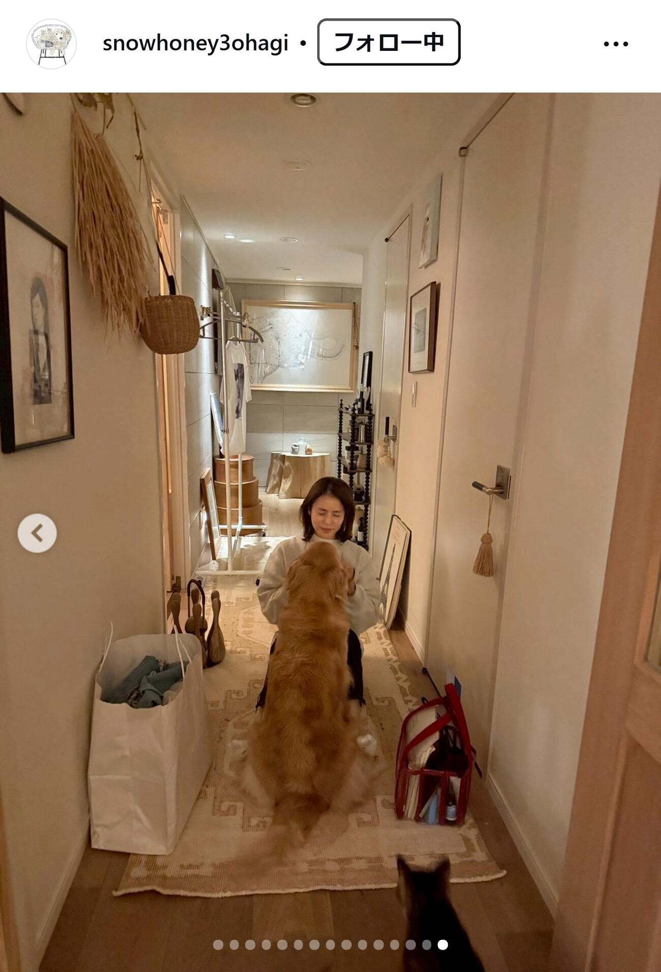 石田ゆり子のインスタグラムから