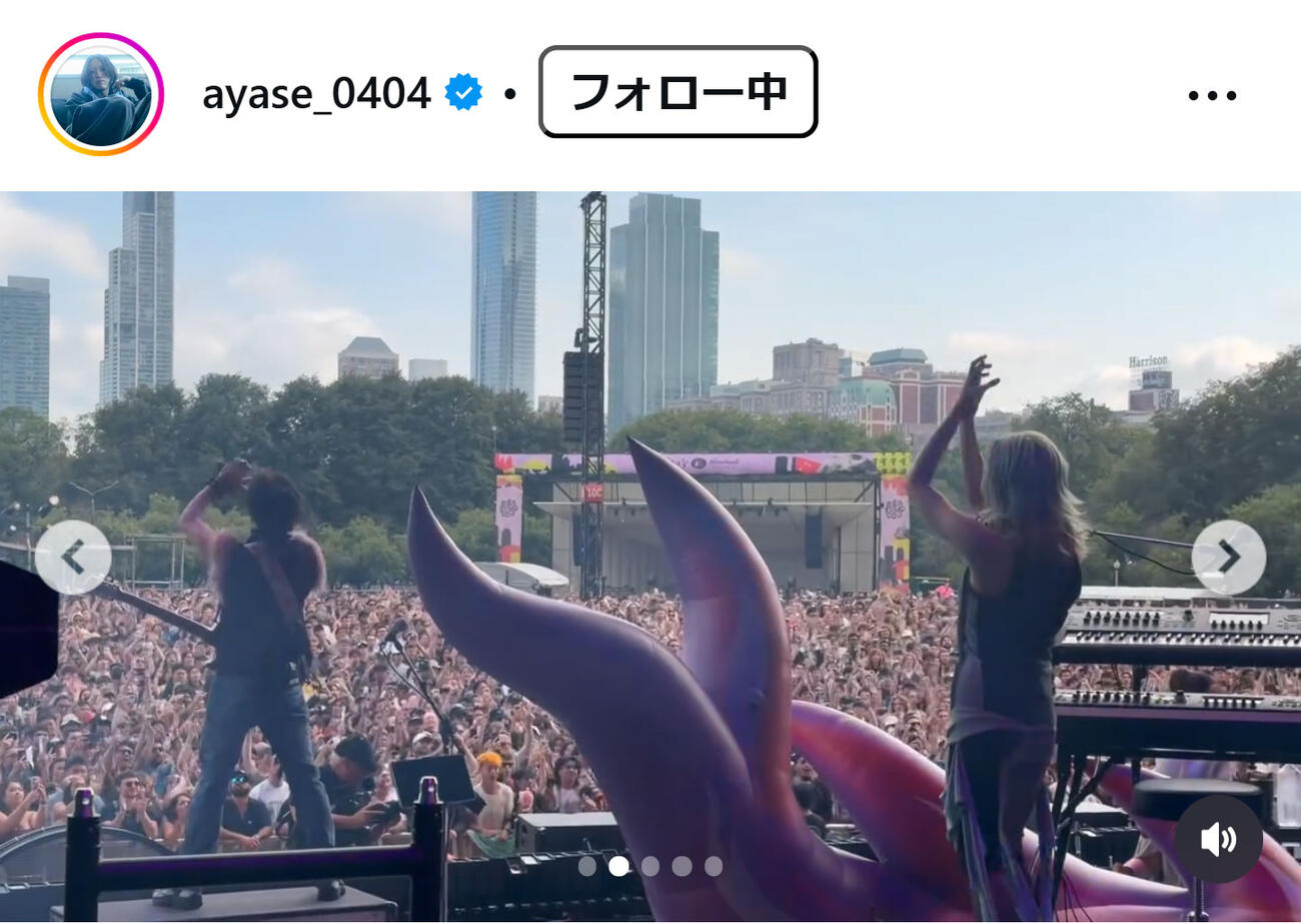 「YOASOBI」Ayaseのインスタグラムから