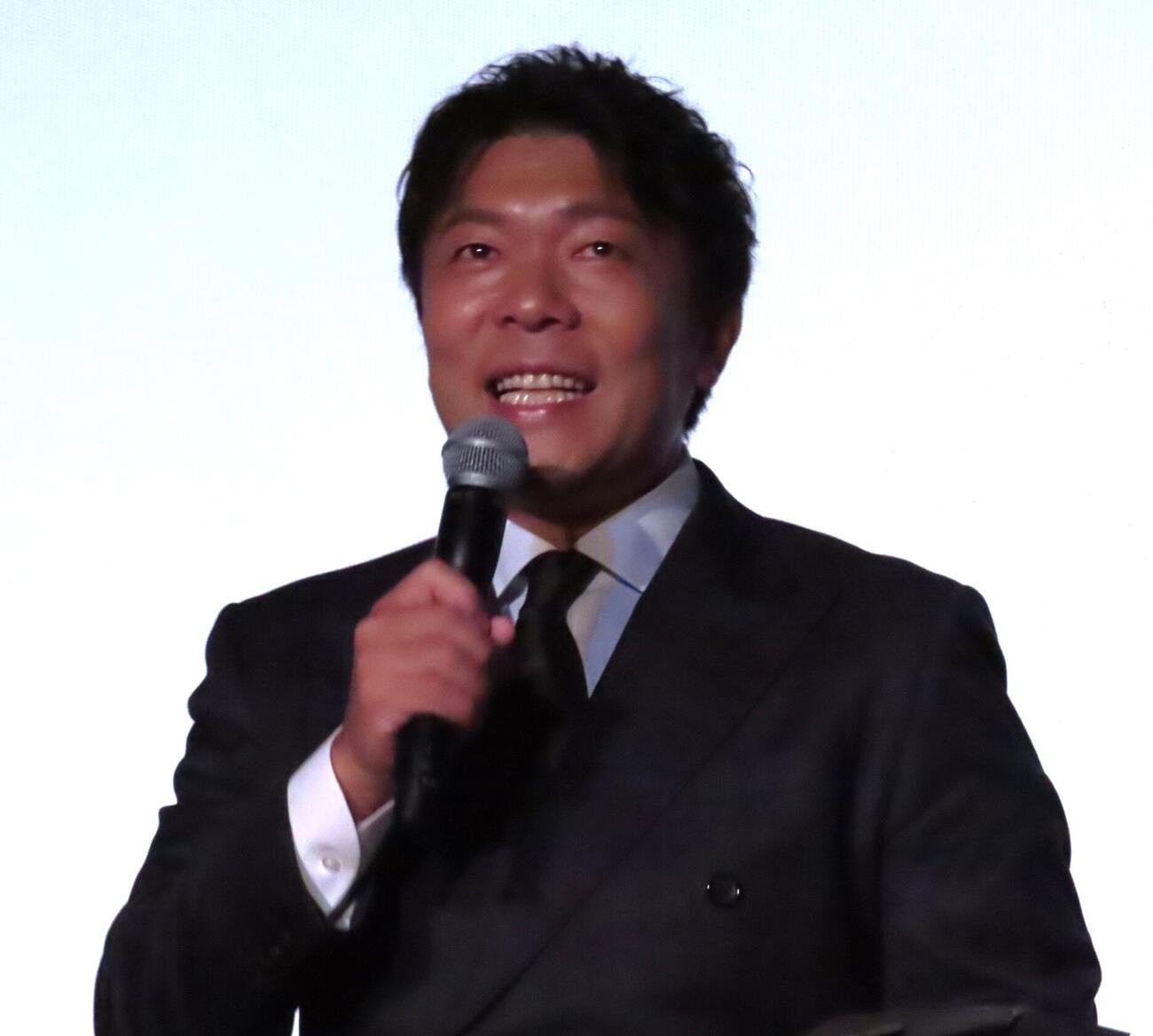 「ウォーターガーディアンズ」完成披露上映会に登壇したオラキオ