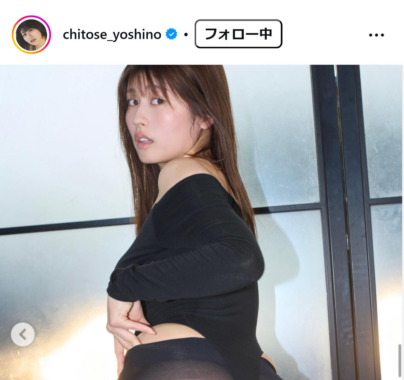ちとせよしのインスタグラムから