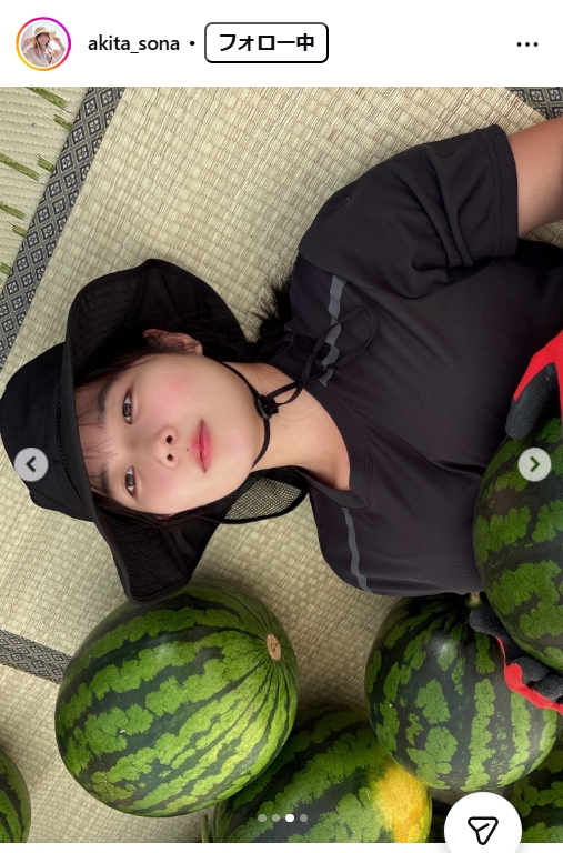 秋田そなのインスタグラムから