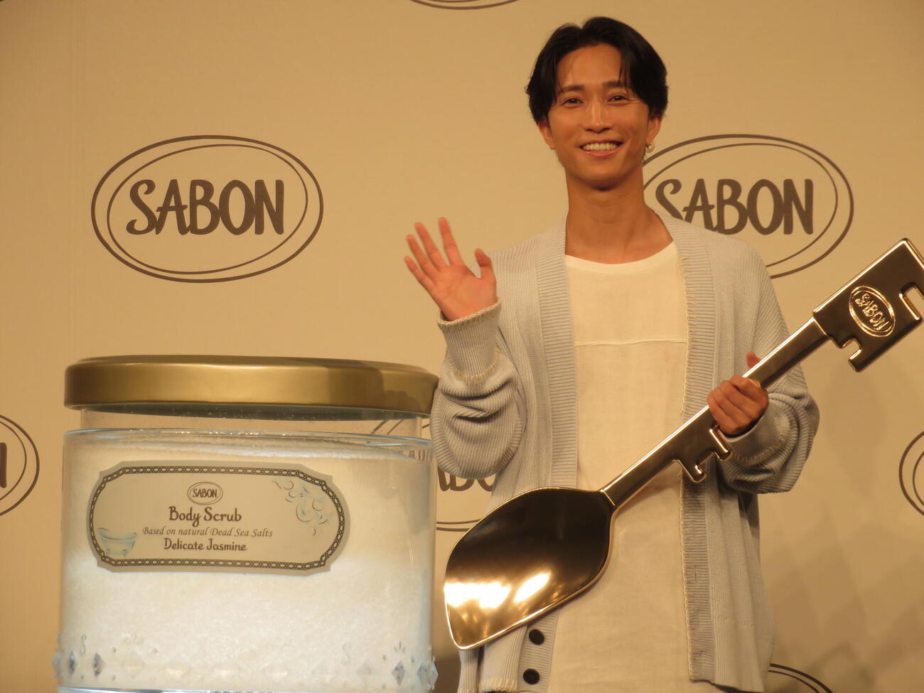 コスメブランド「SABON」アンバサダー就任＆新CM発表会に登壇した田中樹