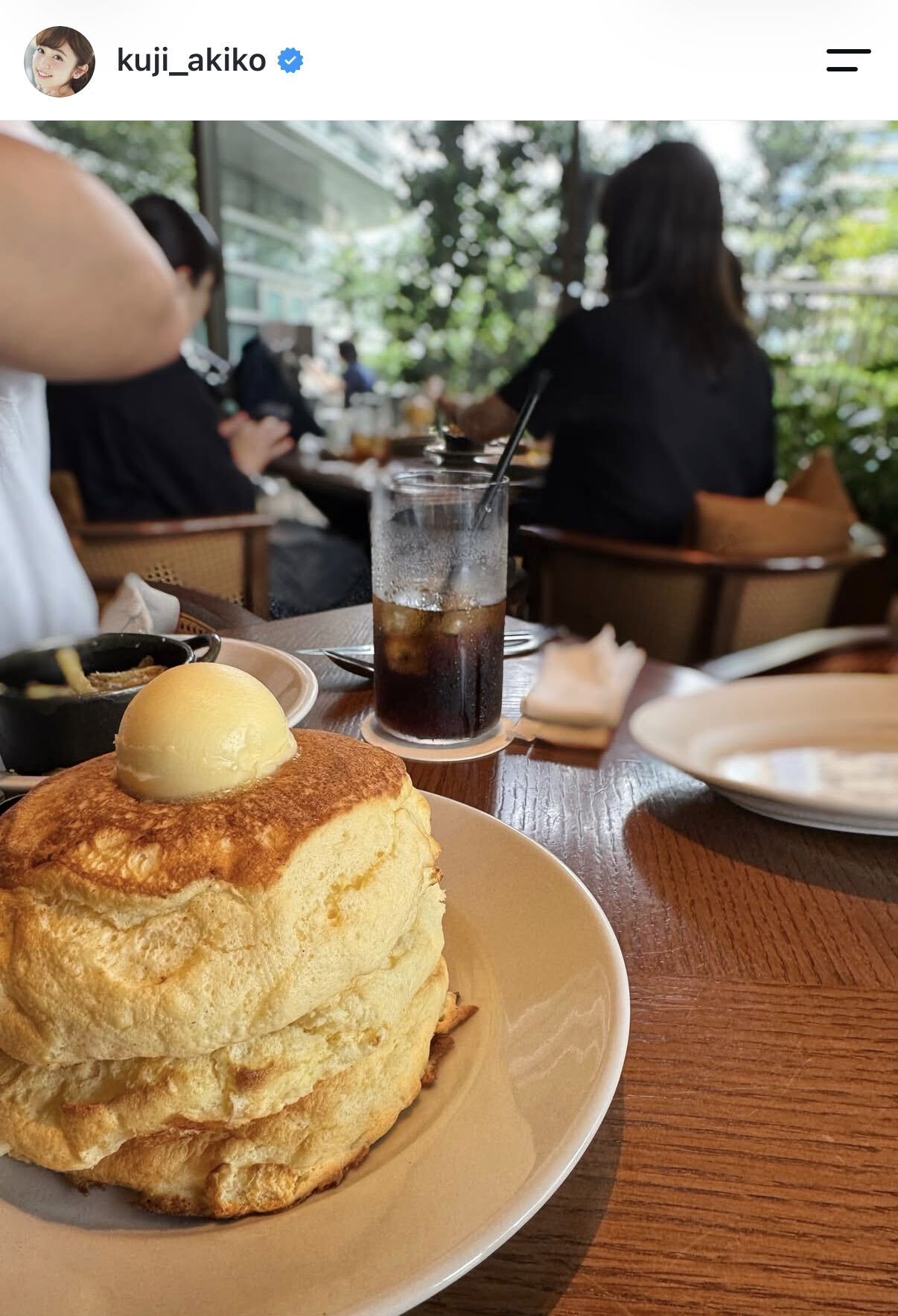 久慈暁子のインスタグラムから