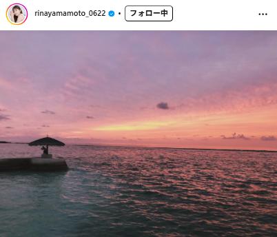 山本里菜アナのインスタグラムから