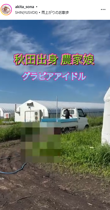 秋田そなのインスタグラムから