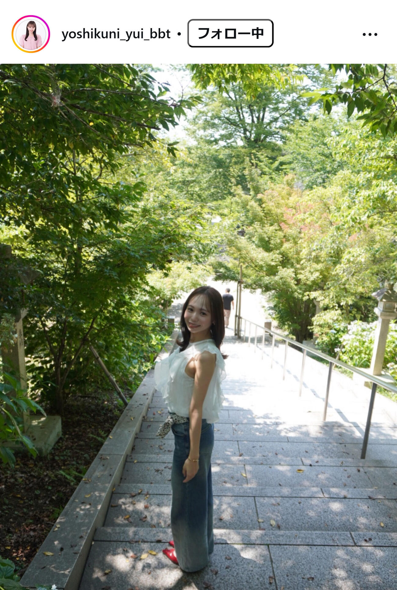 吉國唯アナのインスタグラムから