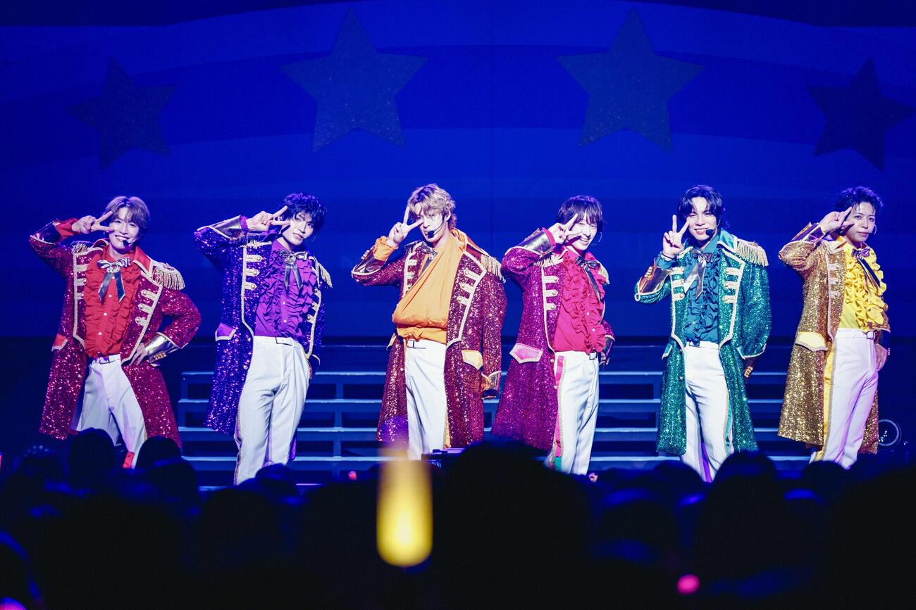 「MATSURI 2ndコンサートツアー～歌う門には福来る～」をスタートさせたMATSURI、左から、小野寺翼、鈴木渉、渡辺真、小野寺翼、柳田優樹、橋爪健二
