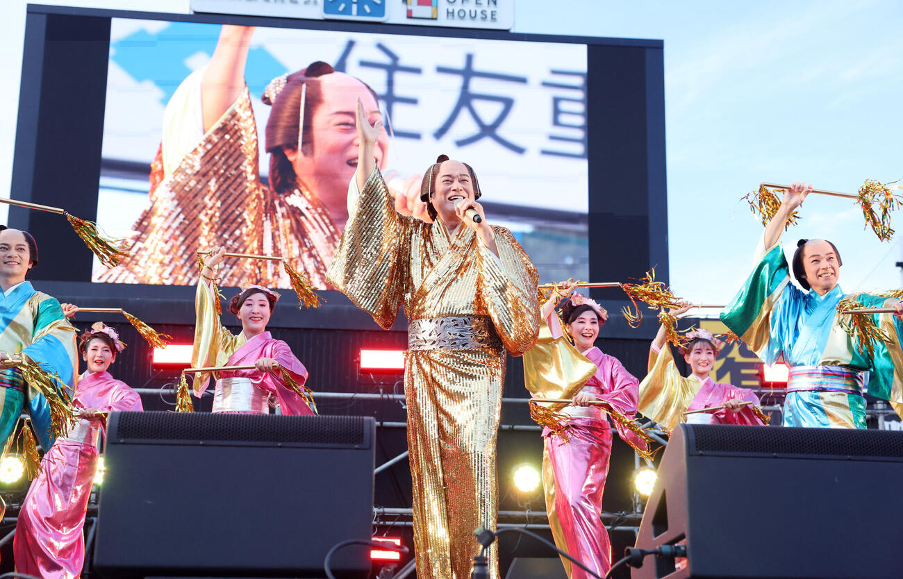 2026神宮外苑花火大会　圧巻のステージを披露した松平健（撮影・浅見桂子）