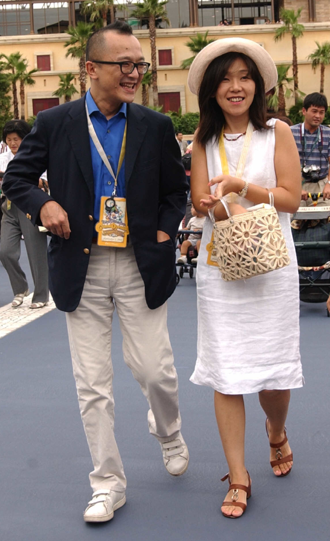 東京ディズニーシー・グランドオープニング・プレミアパーティー　山田五郎さんと夫人