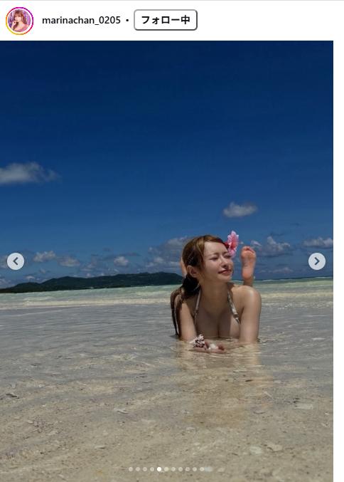 まりなのインスタグラムから