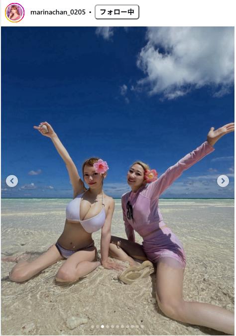 まりなのインスタグラムから