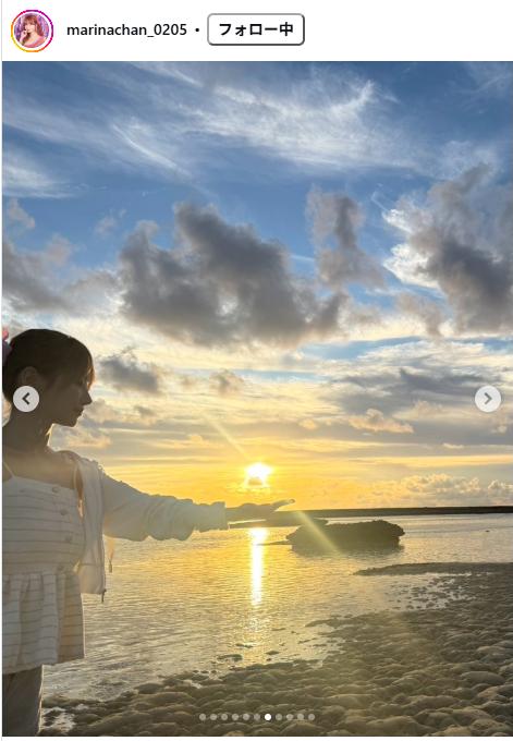 まりなのインスタグラムから