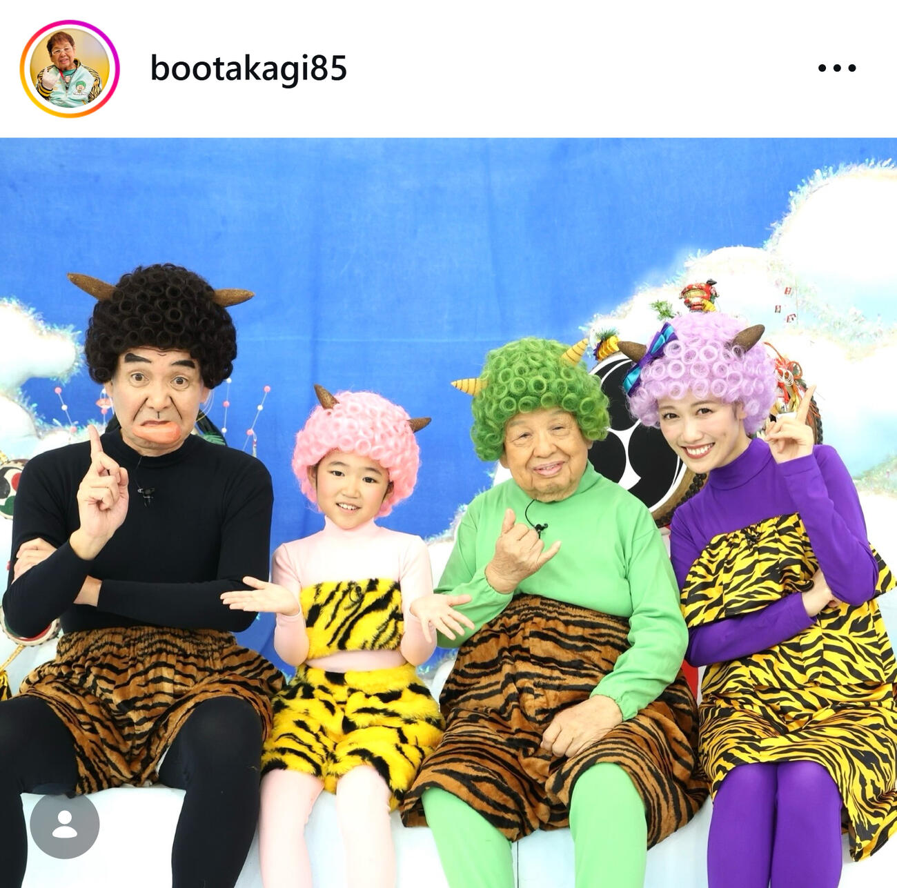 雷様コントに新女性メンバーが（高木ブーのインスタグラムから）