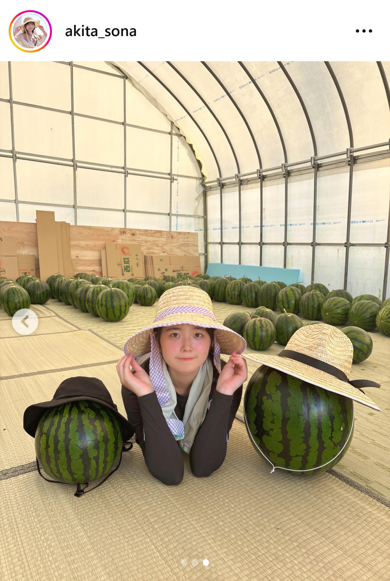 秋田そなのインスタグラムから