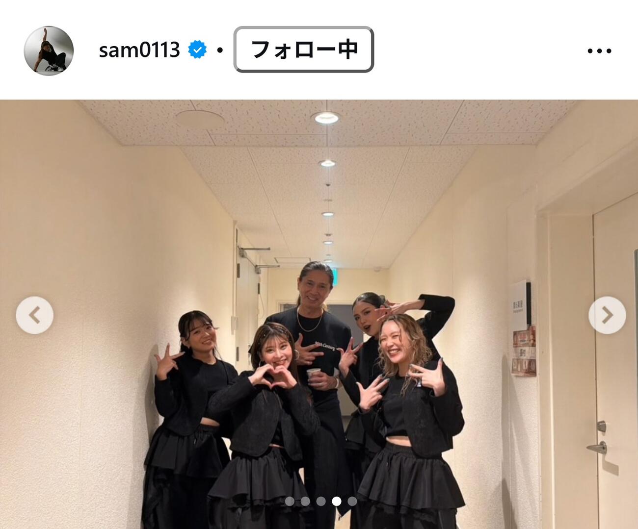 SAMのインスタグラムから