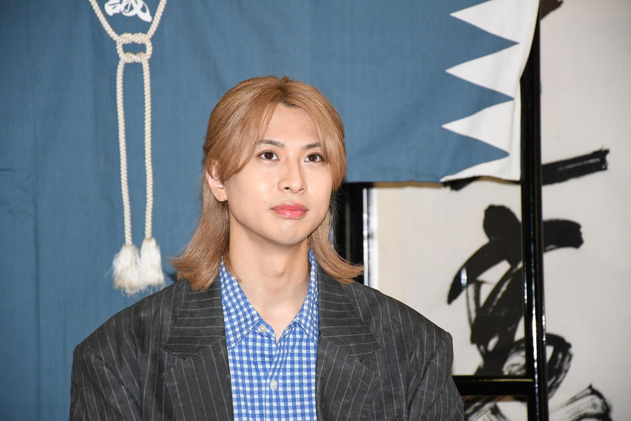 ミュージカル「星影の人－沖田総司・まぼろしの青春－」の取材会に出席した岡宮来夢（撮影・阪口孝志）