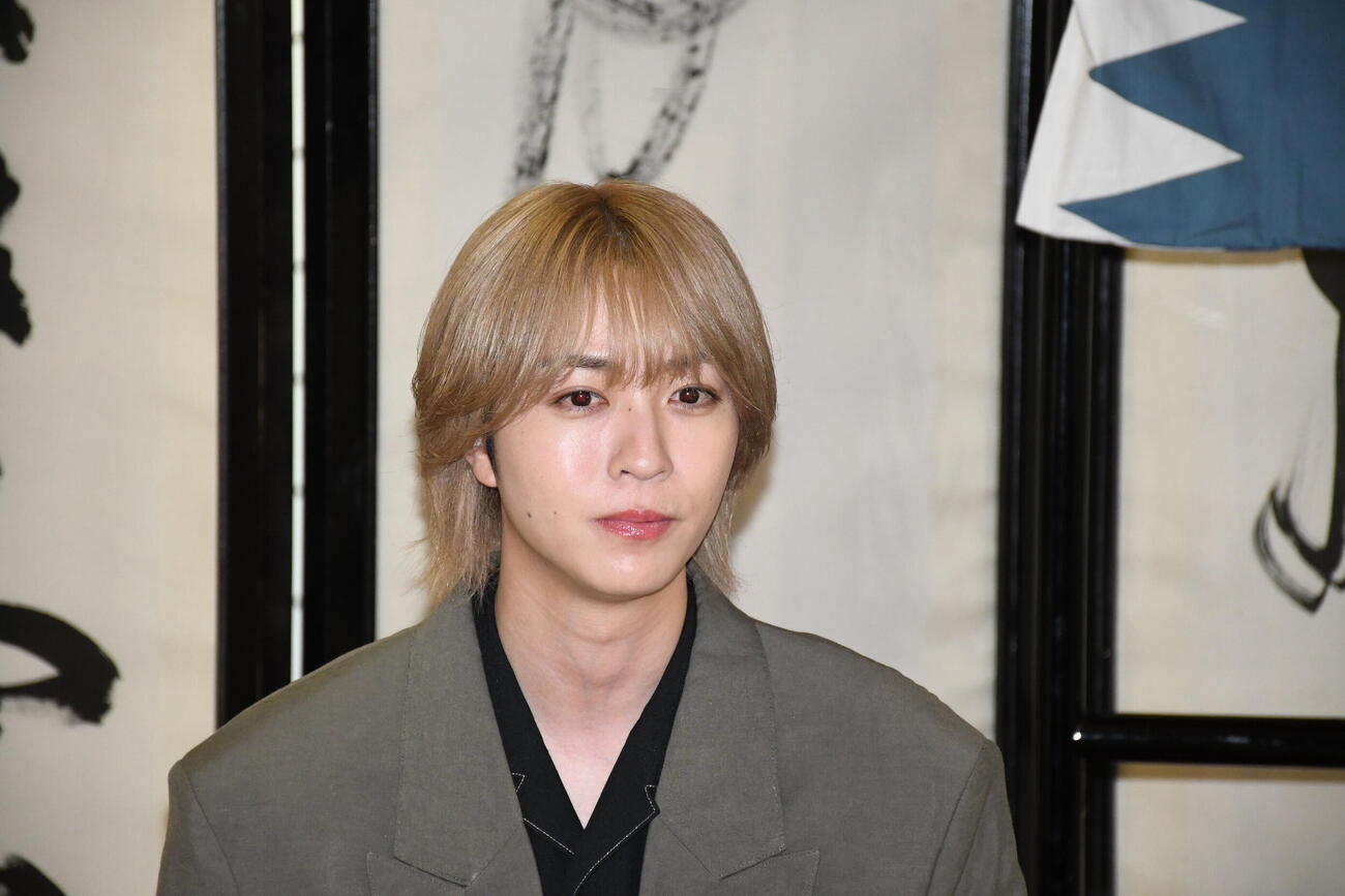 ミュージカル「星影の人－沖田総司・まぼろしの青春－」の取材会に出席した笹森裕貴（撮影・阪口孝志）