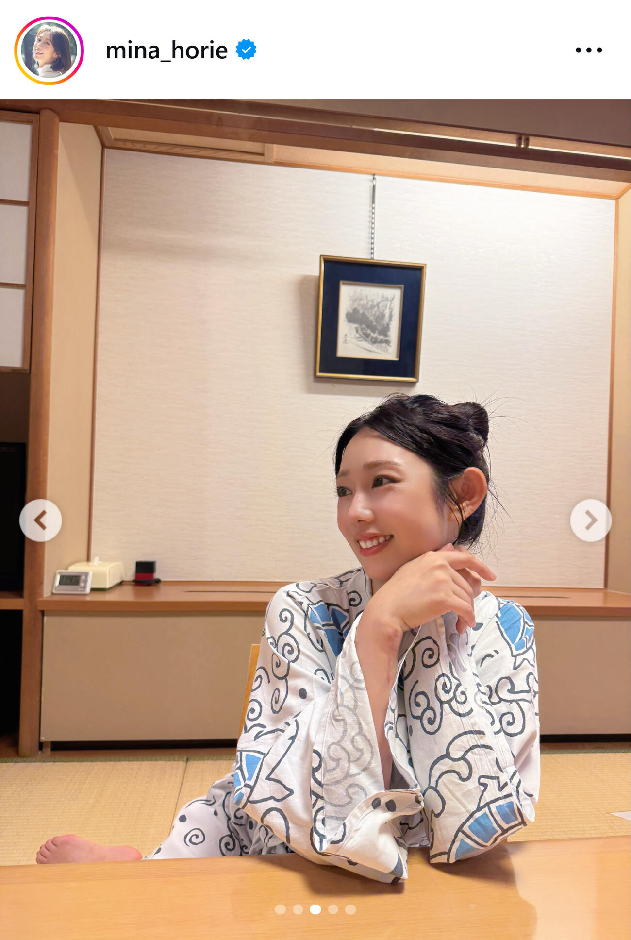 浴衣姿の堀江聖夏（堀江聖夏のインスタグラムから）