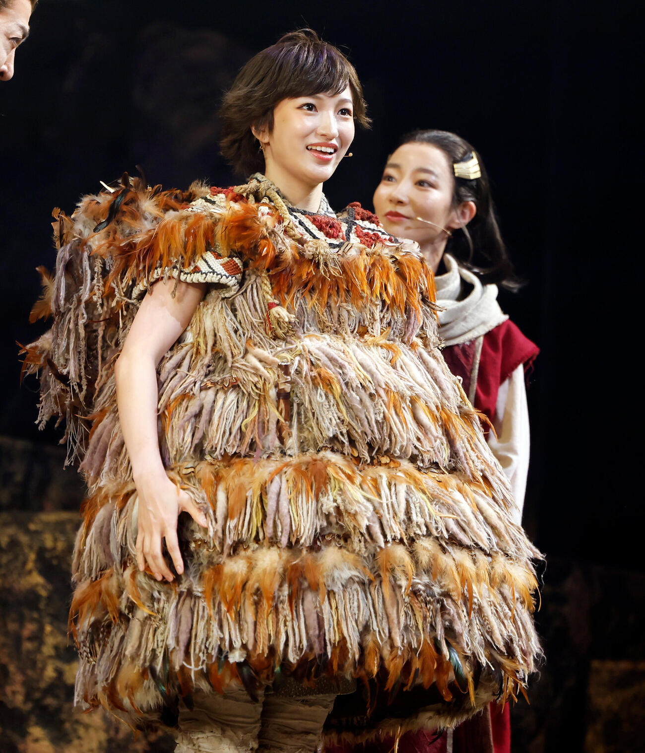 登壇した華優希（撮影・山本朝陽）