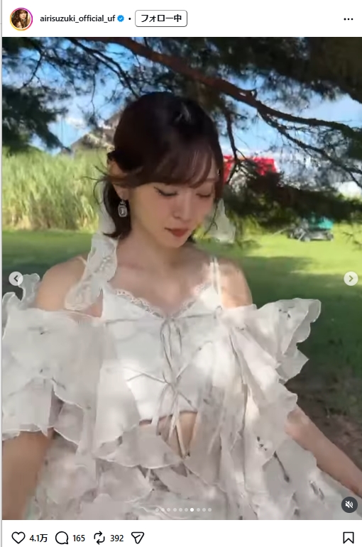 鈴木愛理のインスタグラムから