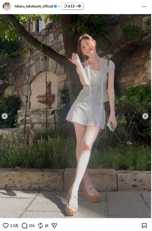 髙橋ひかるのインスタグラムから