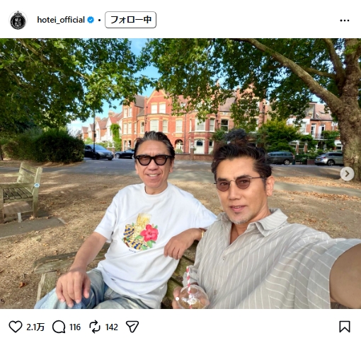 布袋寅泰のインスタグラムから