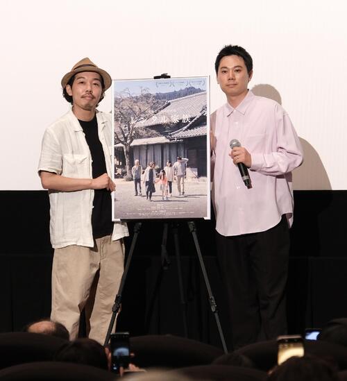 映画「レンタル家族」舞台挨拶に「カメラを止めるな！」上田監督登場　共に同劇場からヒット