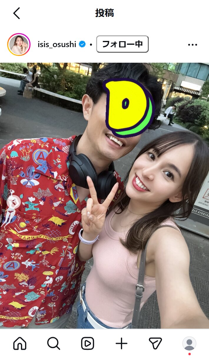 滝澤いしすのインスタグラムから