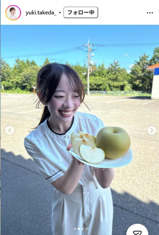 武田祐季アナのインスタグラムから
