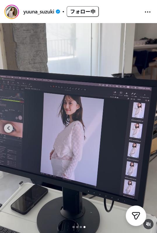鈴木友菜のインスタグラムから
