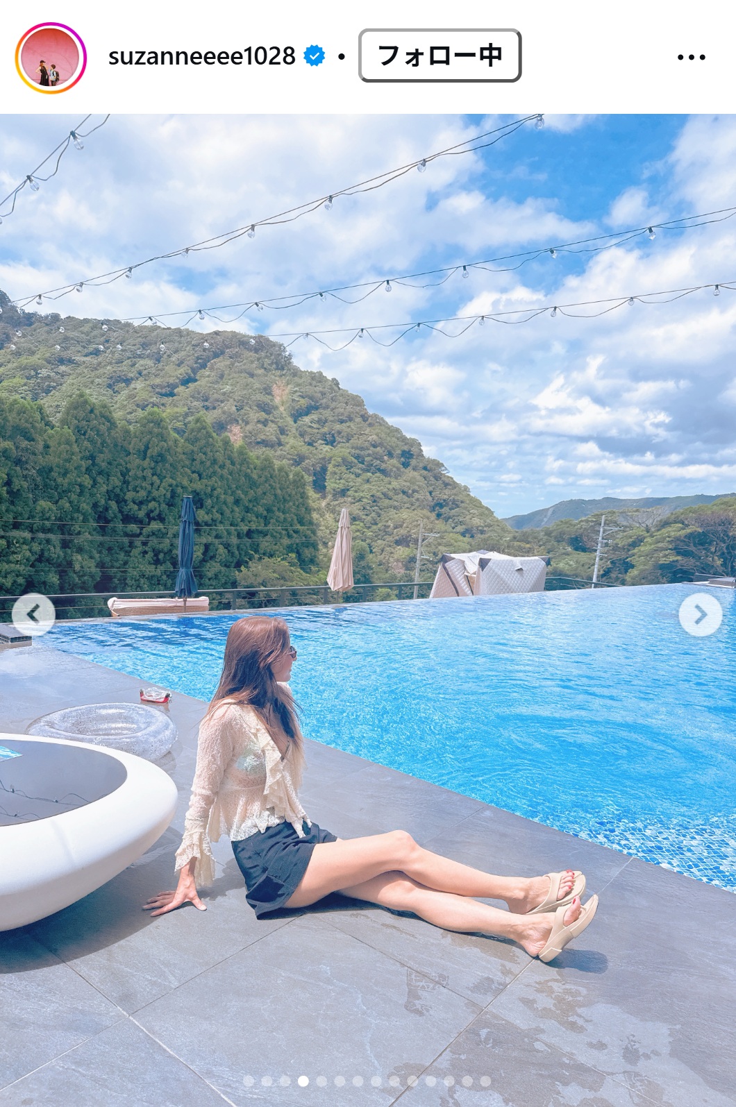 スザンヌのインスタグラムから