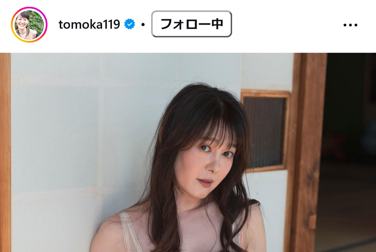 竹中知華アナのインスタグラムから