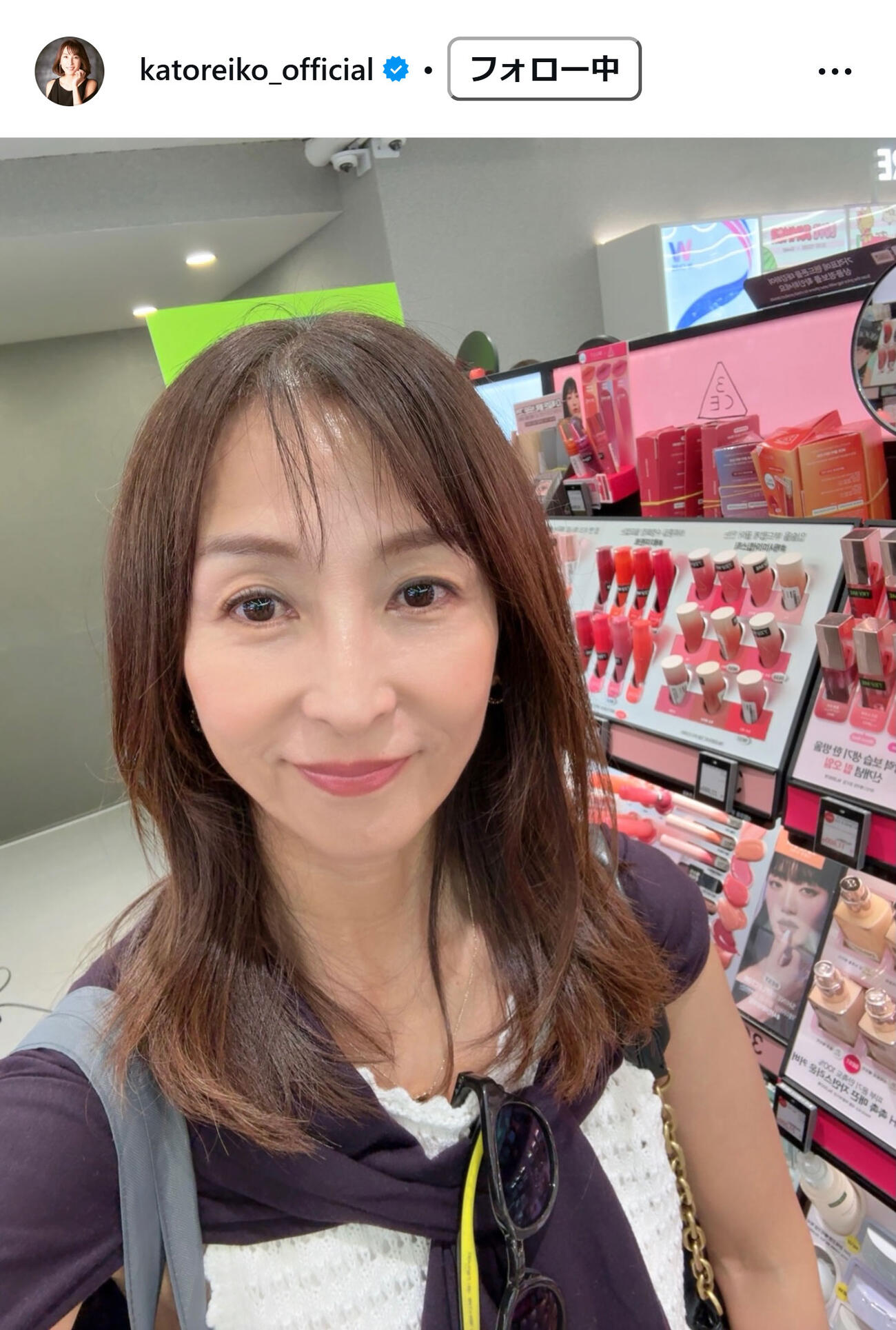 かとうれいこのインスタグラムから