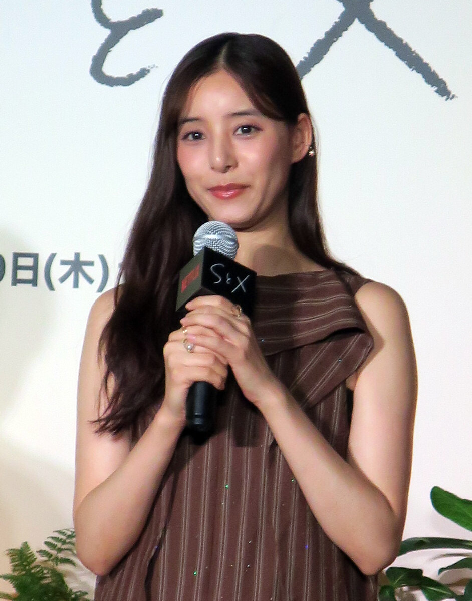 Netflixシリーズ「SとX」配信記念マスコミ取材会に登場した新木優子