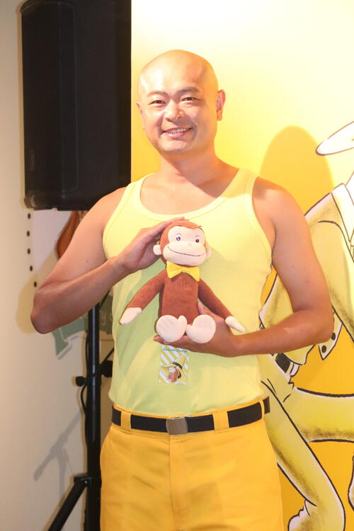 あばれる君「日常生活の理想が詰まっている」「おさるのジョージ展」のゲスト会見に出席