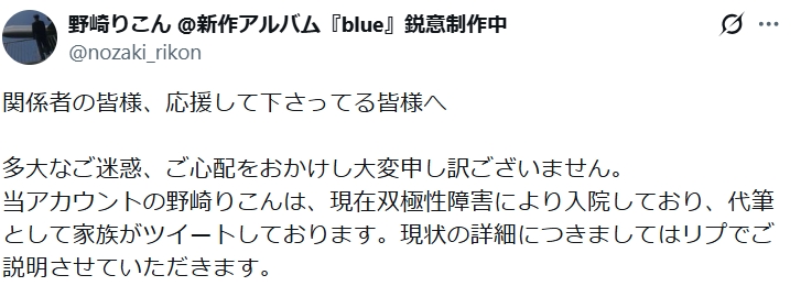 野崎りこんのXから