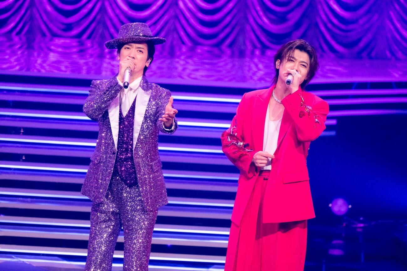 「NHK夏の音楽祭　うたであえたら　2026」に出演した一之森大湖（左）と新浜レオン