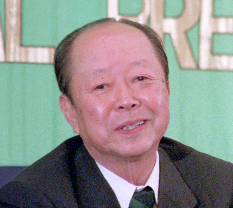 宮澤喜一元首相（1991年撮影）