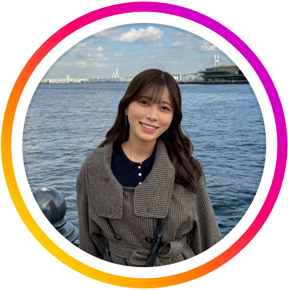RCC楠本麗奈アナのインスタグラムから