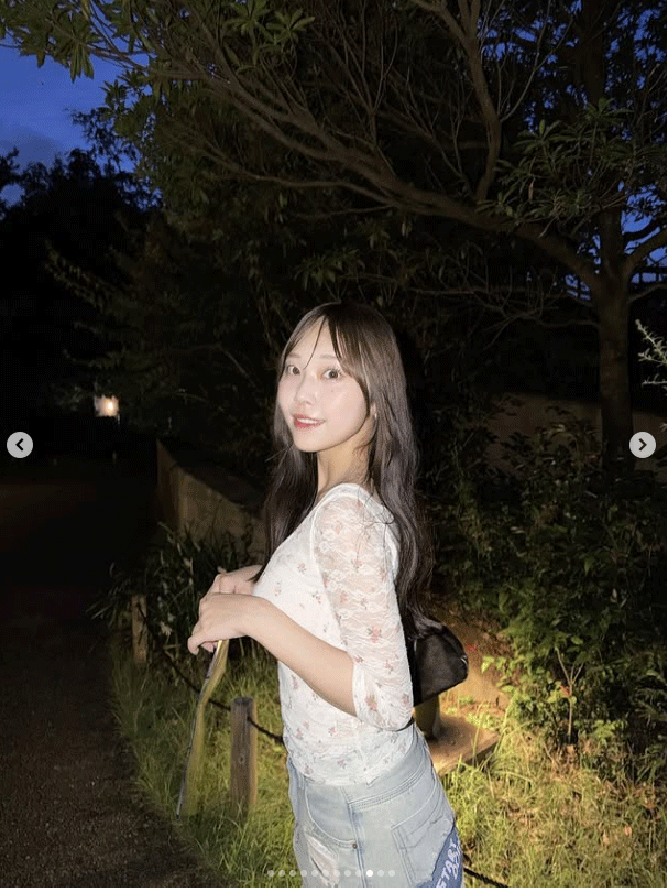 福山千奈アナのインスタグラムから