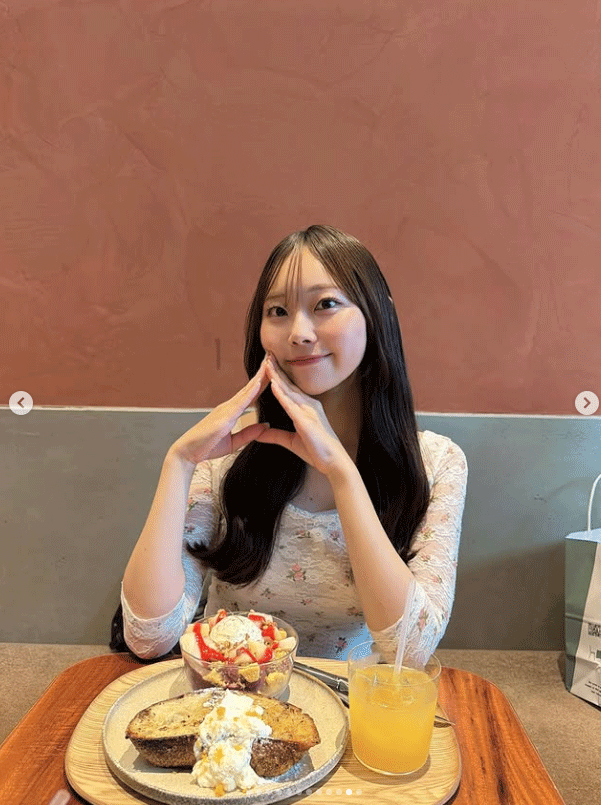 福山千奈アナのインスタグラムから