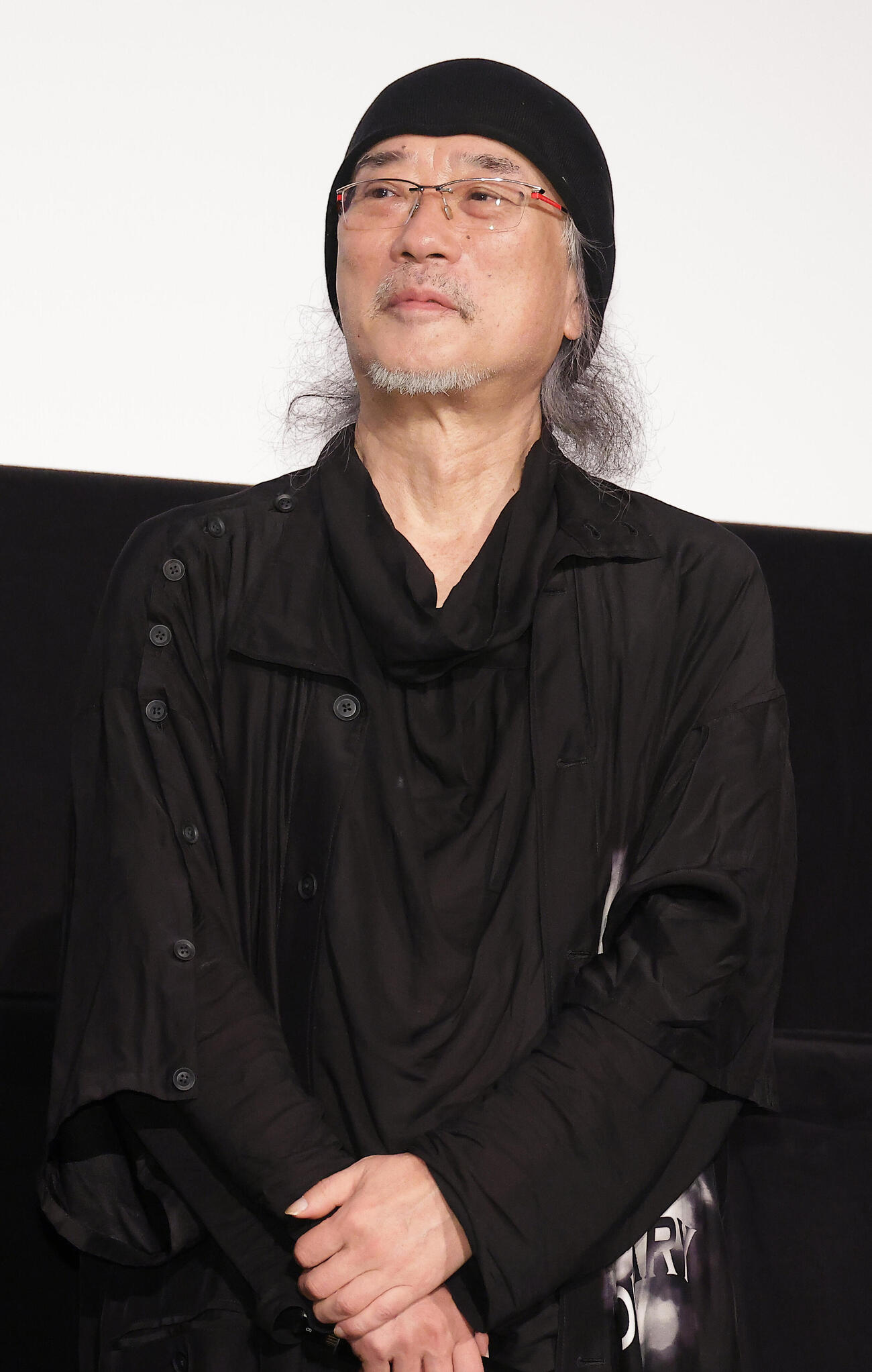 「機動警察パトレイバー　EZY」公開記念舞台あいさつを行った出渕裕監督（撮影・中島郁夫）