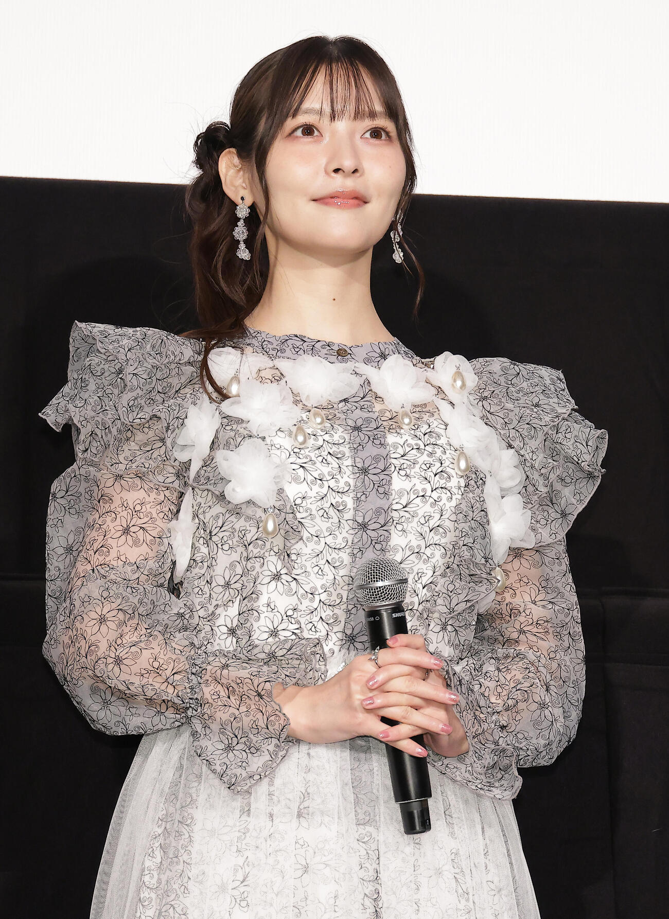 「機動警察パトレイバー　EZY」公開記念舞台あいさつを行った上坂すみれ（撮影・中島郁夫）