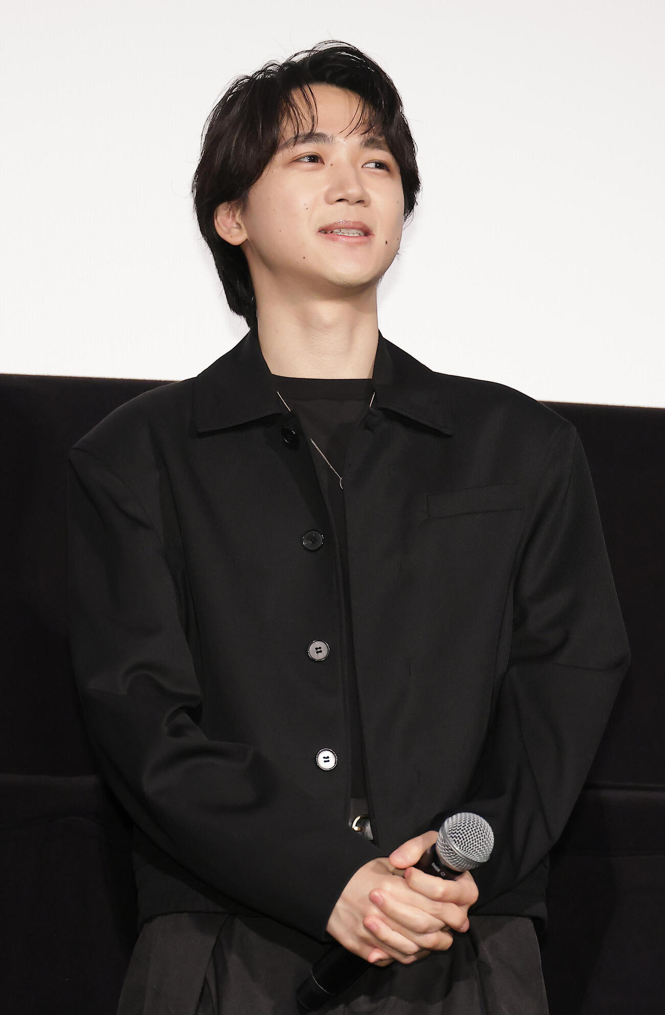 「機動警察パトレイバー　EZY」公開記念舞台あいさつを行った戸谷菊之介（撮影・中島郁夫）